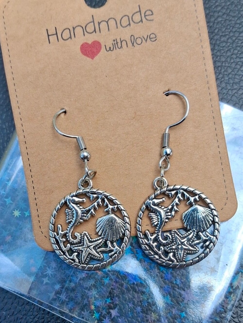 $8 Each Or Bundle 5/$20 Handmade Silver Sea Life Drop Earrings